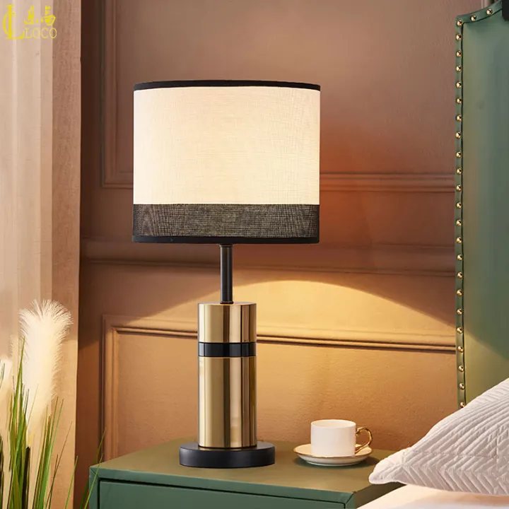 loco light creative luxury table lamp simple modern bedside lamps european led light source home decoration table lights h 50cm