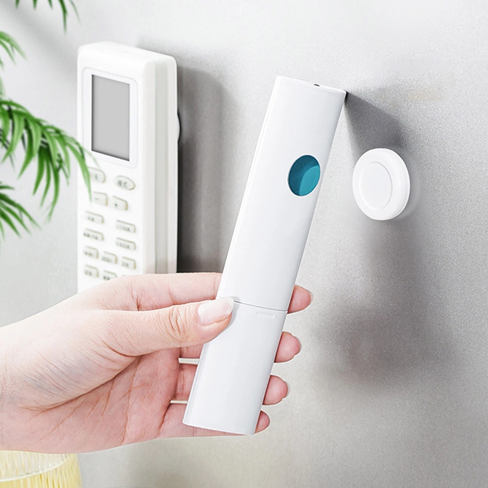 1/2Pcs Từ Hai Mặt Hút Tường Móc Tủ Lạnh Nam Châm Nhãn Dán Móc Áo Điều Khiển Từ Xa Tường Chủ Nhà Tổ Chức Móc
