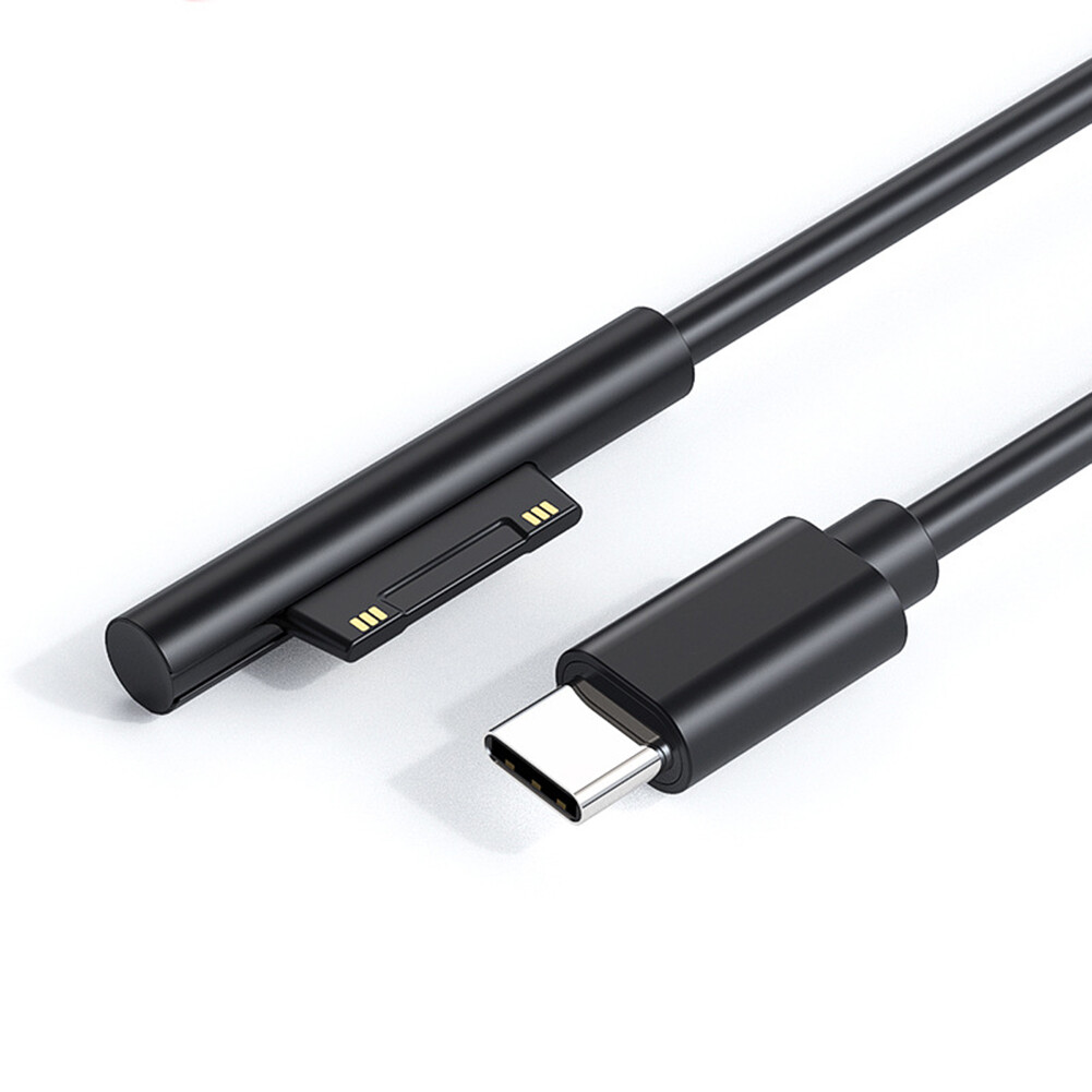 USB C Power Supply PD Fast Charger Cable for Microsoft Surface Pro 7 6 5 4