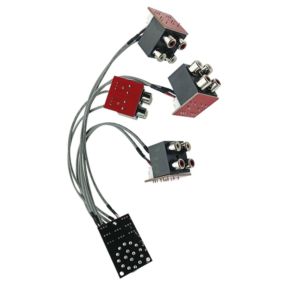 Shockley DIY Switching Board 3 Way Signal Selector Amplifier Relay Audio Input Switch Module with RAC Input
