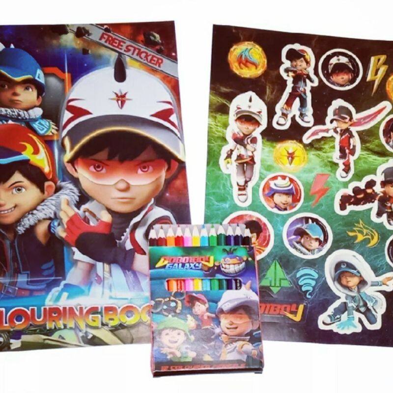 Boboiboy Galaxy Colouring Set Malaysia
