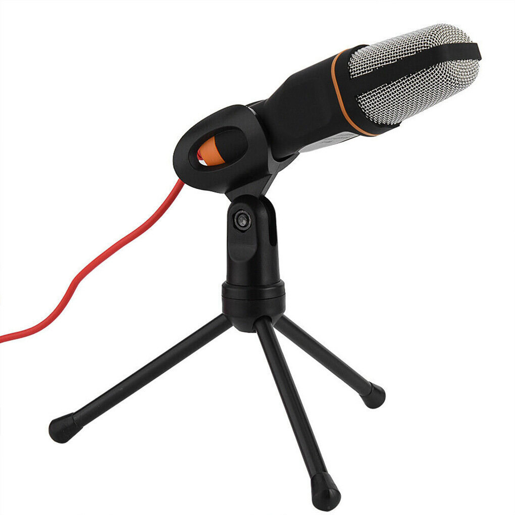 Zeallion Professional Condenser Microphone Sound Podcast Studio Microphones with PC Stent for Computer PC Karaoke 3.5mm
