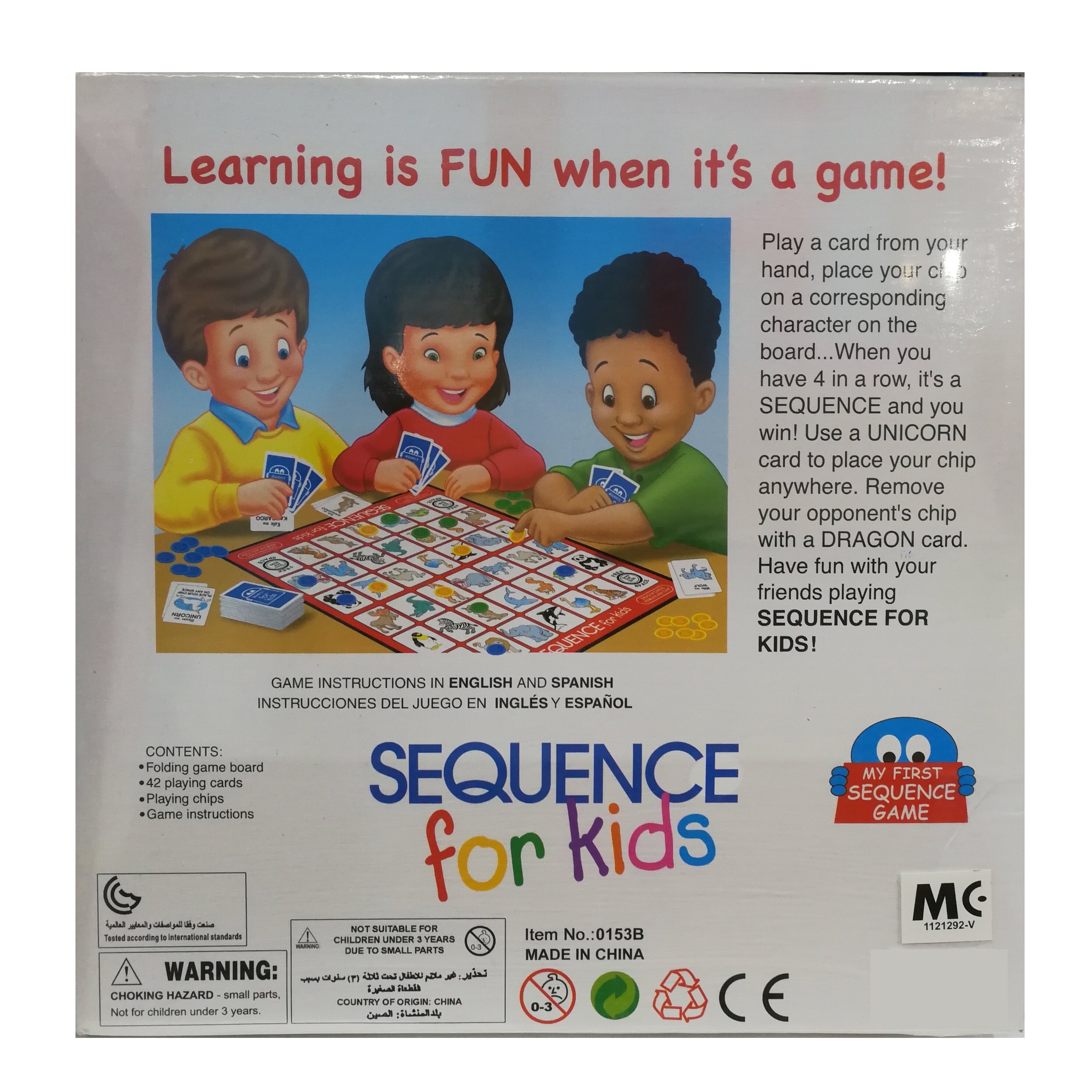 Sequence for Kids - Educational Board Card Game for Toddlers / Kids | Lazada