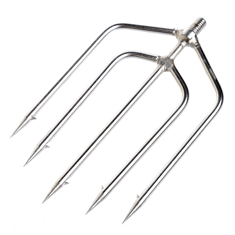 15 cm 5 tooth stainless steel fork harpoon fishing accessories tool