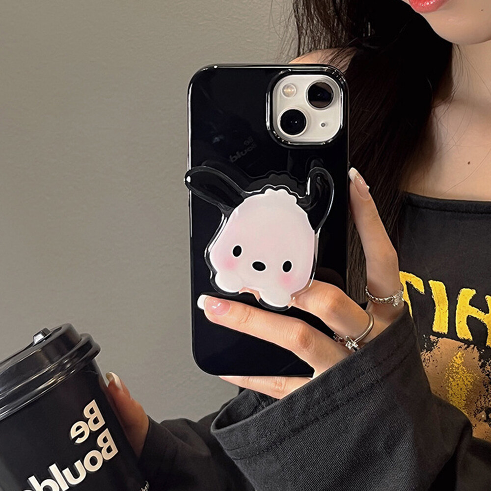 Sanhe Giá Đỡ Điện Thoại Có Thể Mở Rộng Hoạt Hình INS Sanrio Giá Đỡ Túi Khí Có Thể Gập Lại Đàn Hồi Phụ Kiện Giá Đỡ Dạng Nhẫn Đeo Ngón Tay