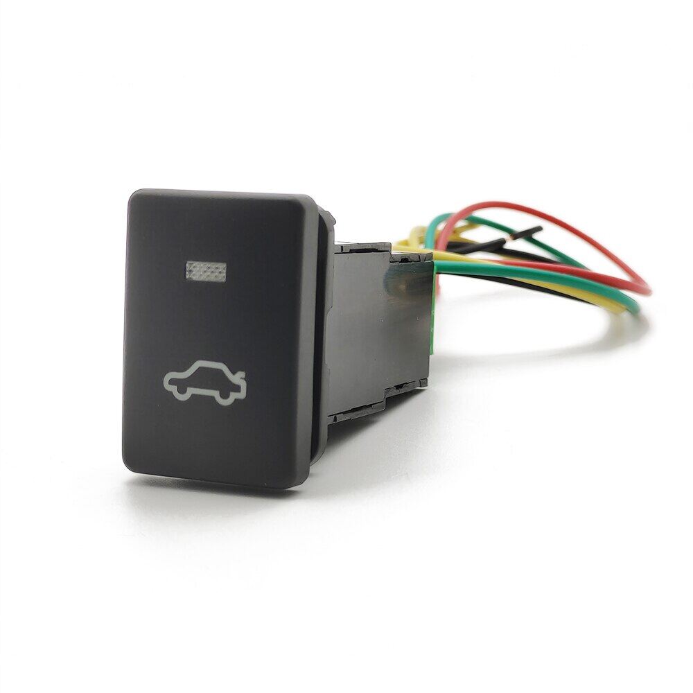 1 pc led light car trunk open switch push button boot release switch for toyota zelas prius sienna yaris venza avensis t27 2010