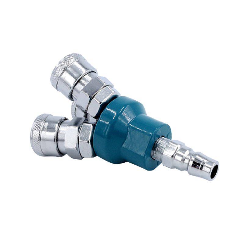 Đầu Nối Nhanh 2/3 Chiều Khớp Nối Ống Đa Năng Máy Nén Khí Dụng Cụ Khí Nén Lắp, Phụ Kiện Kim Loại