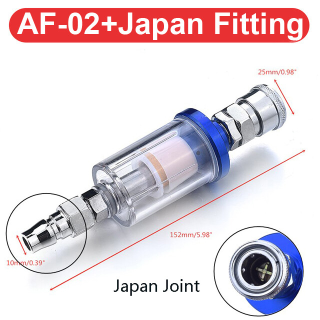1/4'' Water Oil Separator Compressor Spray Machine Inline Air Hose Filter Pneumatic Tool Parts