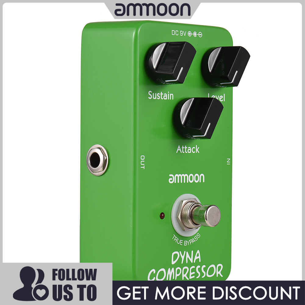 [ammoon]quà bí mật AP-05 Dynamic Compressor Guitar Effect Pedal True Bypass