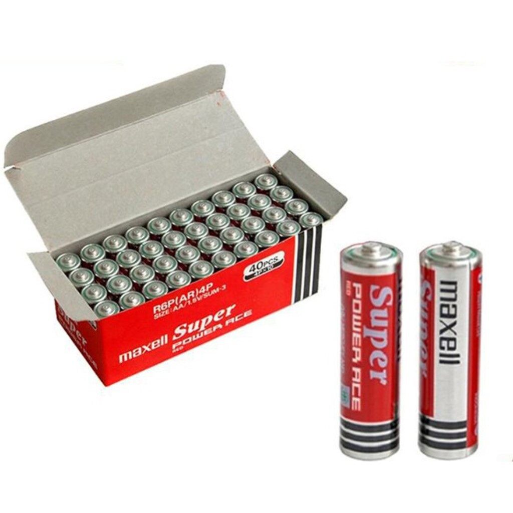 Hộp 40 Viên Pin AA Maxell Super Đỏ (2A -1.5V)