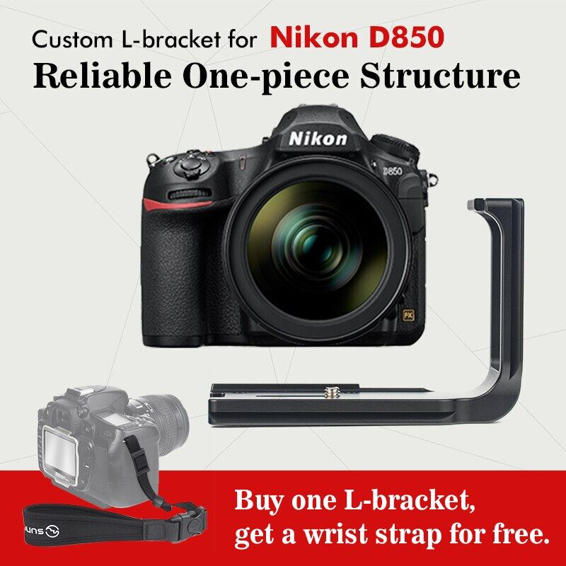 PNL-D850 L จานด่วนสำหรับ Nikon D850กล้องถ่ายรูป Arca Swiss RRS ขาตั้งกล้อง Benro Ball หัวหนีบ