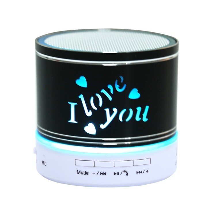 A9l mini portable bluetooth stereo speaker with rgb led light, built-in mic, support hands-free calls & tf card & aux