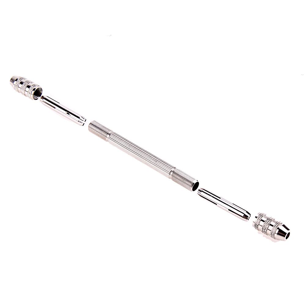 0.5-3.2mm Mini Manual Aluminum Hand Drill Chuck Twsit Micro Drill Bit Tool