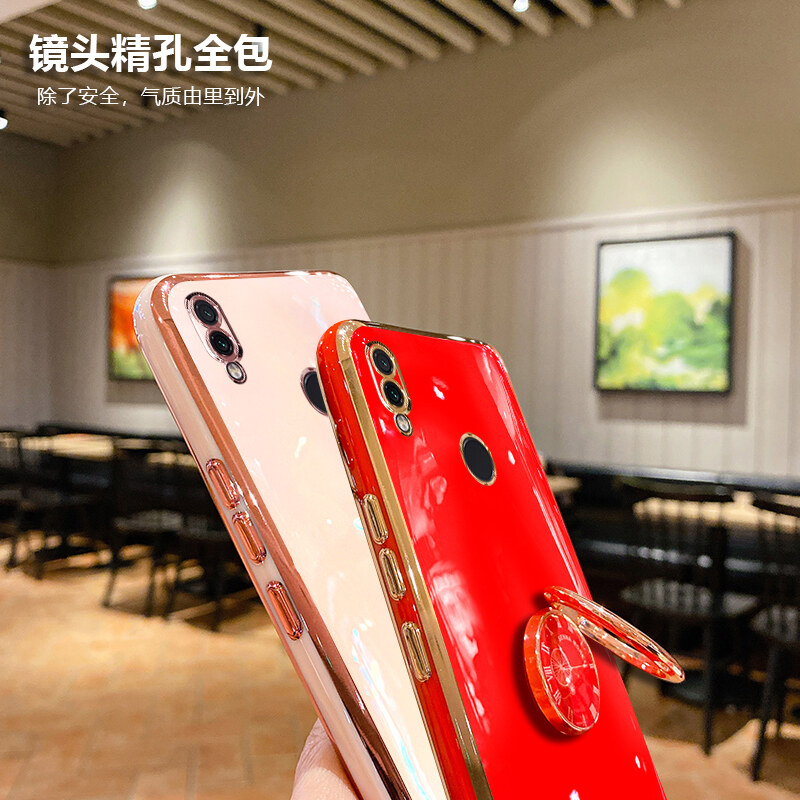 Ốp LIFEBELLE Cho Ốp Huawei Y9 2019 Giá Đỡ Có Nhẫn Đeo Ngón Tay, Ốp Mạ Siêu Mỏng Sáng Bóng Sang Trọng Ốp Điện Thoại Bé Gái Silicone TPU Mềm Chống Sốc Vỏ Bảo Vệ Điện Thoại Di Động