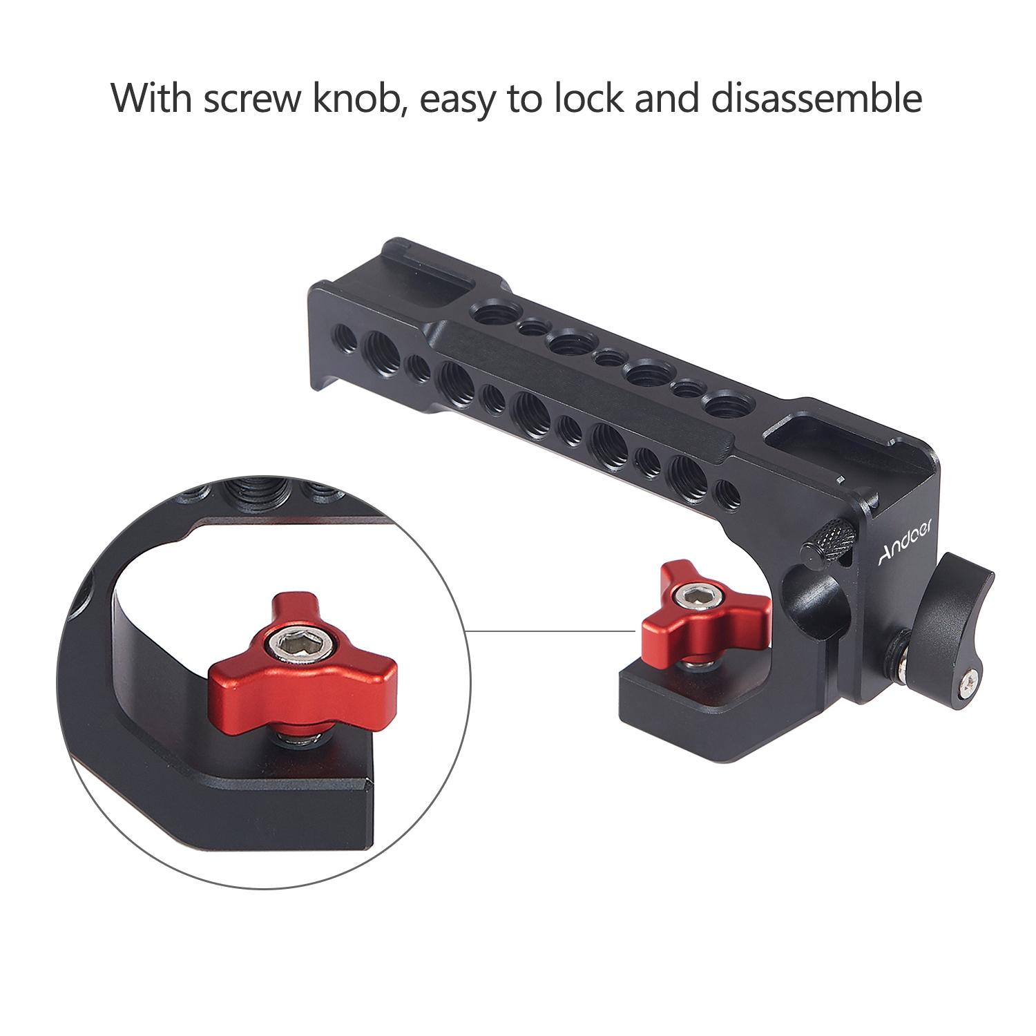 Andoer Camera Cage Video Stabilizer with Top Handle Grip Quick Release ...