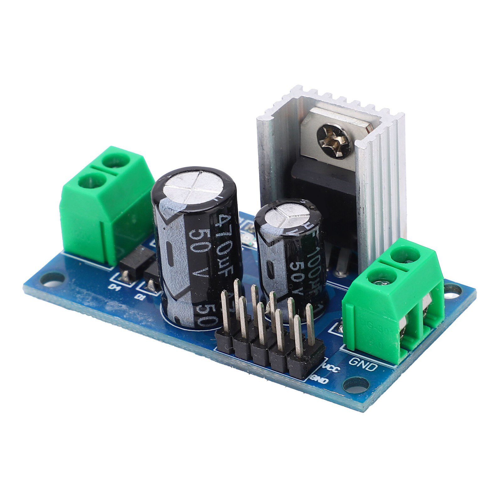 Stabilized Power Supply Module 3‑Ends PCB for Voltage Stabilization 12V 1.2A L7812 LM7812