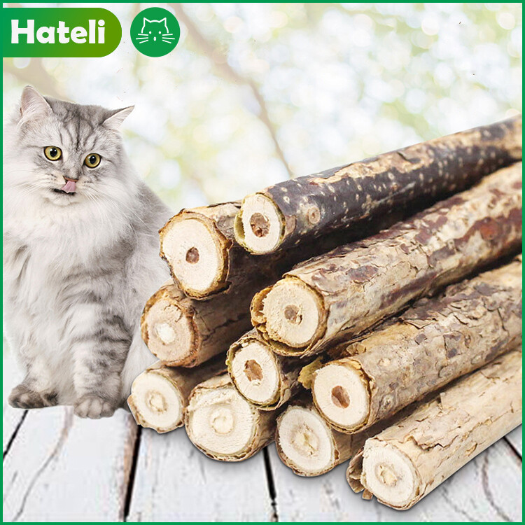 【HATELI】Cat Toys Mutian Polygonum Cat Snacks Mutian Polygonum Stick Catnip Toys