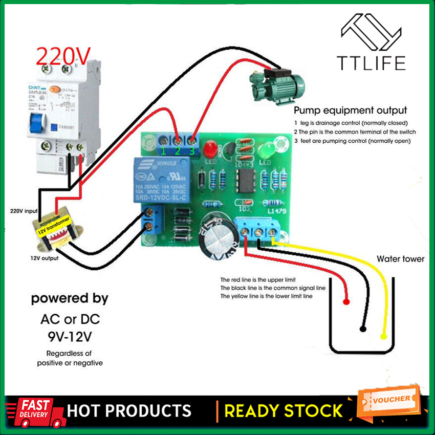 【In Stock+HIgh Quality】DC 12V Low Pressure Water Liquid Level ...