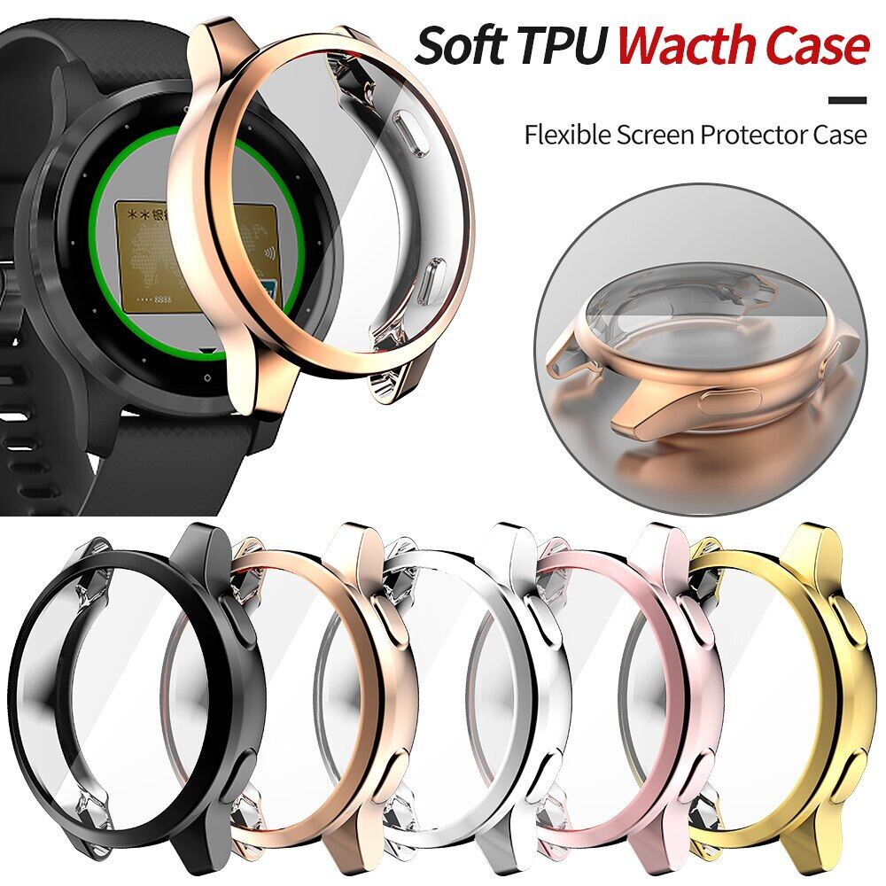 TPU Screen Protector Case for Garmin Venu 2/2S Vivoactive 4/4S Cover Plating Bumper Vivoactive4 Venu2 Protection Cases Shell