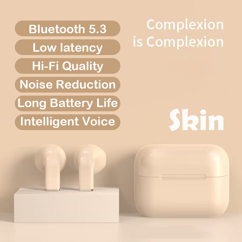 TWS Wireless Earbuds in-Ear Headphones Music Earphones Stereo Sound Bluetooth 5.2 Headset with Mic Game & Music Mode Waterproof IPX5 Fast Charging