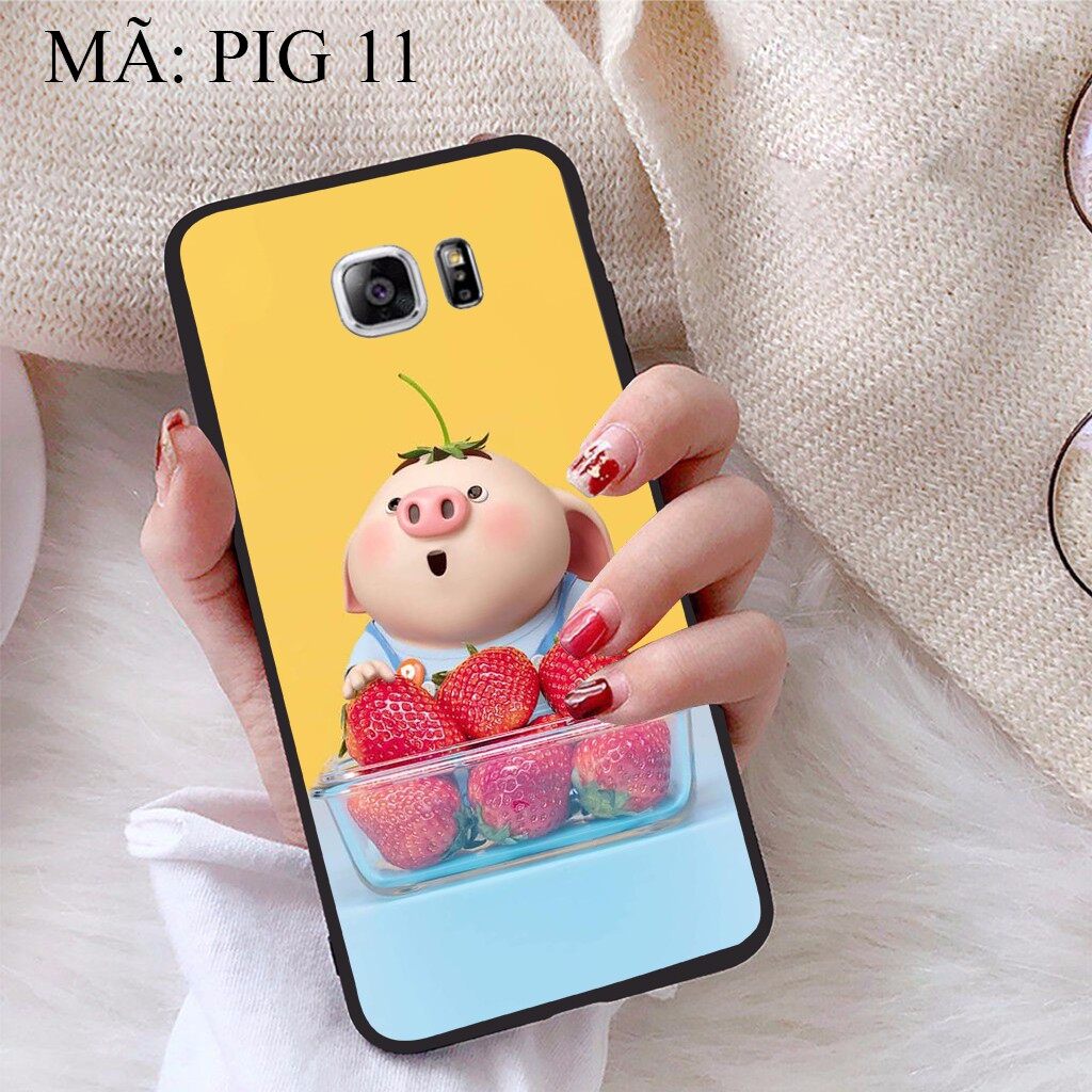Ốp lưng Samsung Note 5 viền dẻo TPU BST Pig Cute
