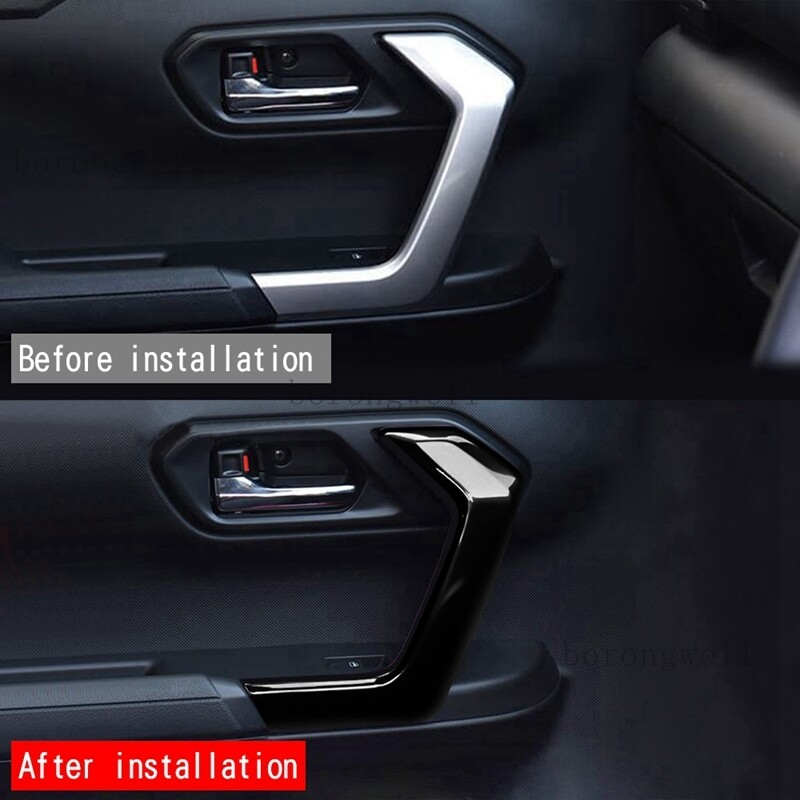 Car Inner Door Handle Panel Door Handle Panel Decorative Frame Fit for Toyota RAIZE 2021