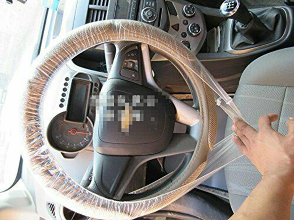 Steering Wheel Cover Plastic Steering Wheel Cover Disposable for Cars for Repairing