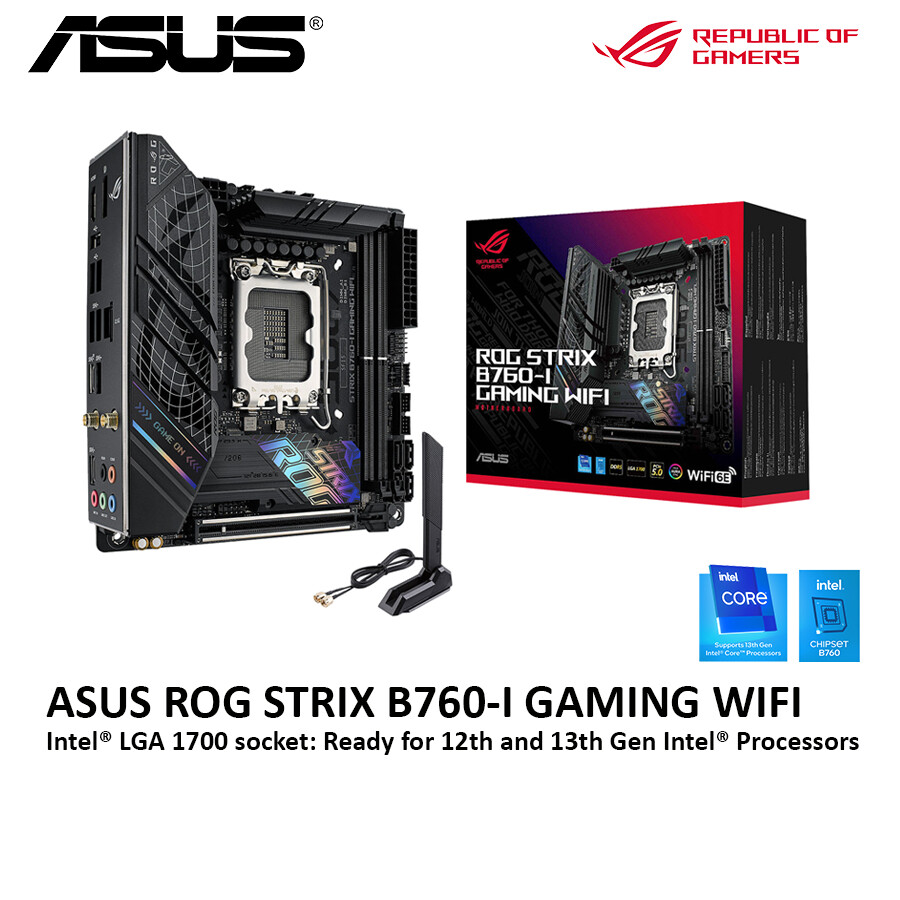 ASUS ROG STRIX B760-I GAMING WIFI INTEL LGA1700 MOTHERBOARD | Lazada