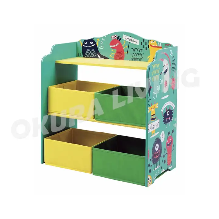 Okura Kids Toy Organizer Storage Rack With 4 Box Lazada - Toddler Toy Storage Box Okura Kids Toy Organizer Storage Rack With 4 Box Lazada - Toddler Toy Storage Box