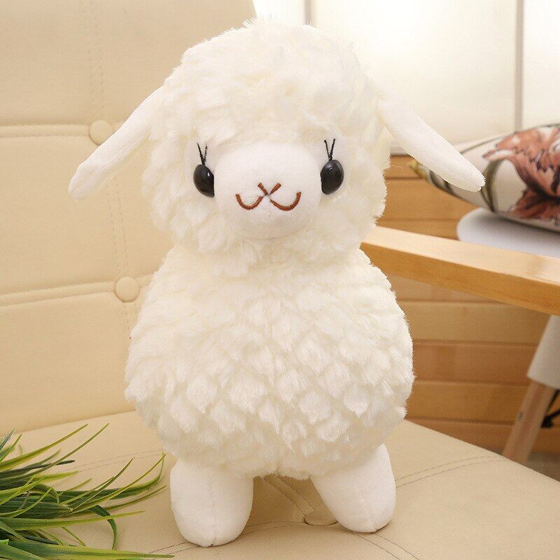 【ELALA】New Style Lamb Dolls Alpaca Plush Pillow Children Birthday Gifts Claw Machine Simulation Stuffed Animals Toy Kawaii Nano Peluche Birthday Gift For Girls