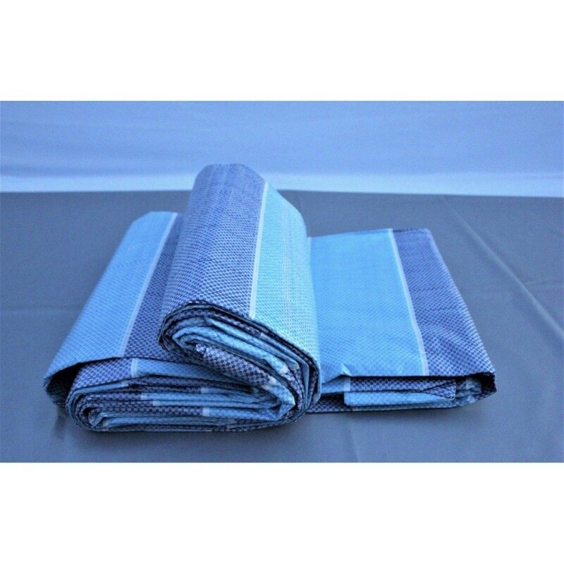 Tarpaulin sheet Canvas Roll (Blue / White) / Kanvas Nipis (1Meter)