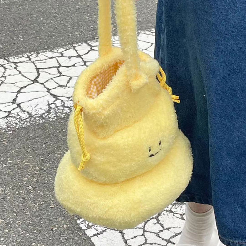 NALLCHEER Bag New plush drawstring bag cute funny gift tote bag