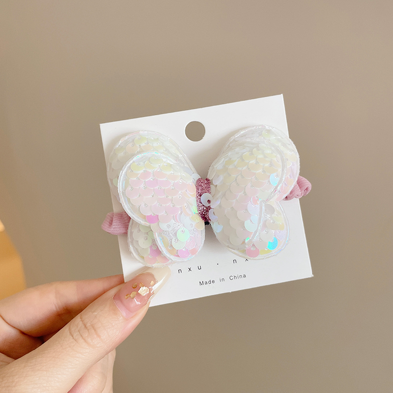 Cute Sequin Bow Hair Tie for Children