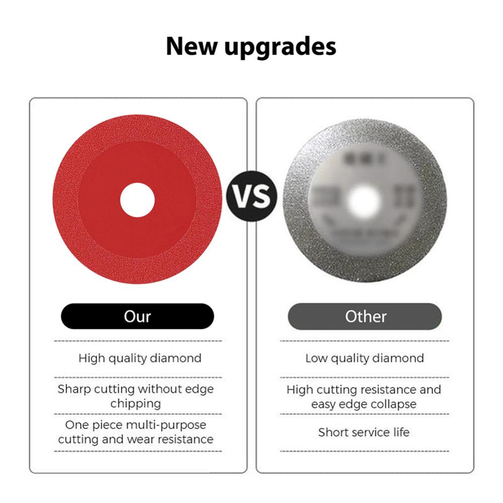 【Top quality】Glass Cutting Disc Diamond 20mm Inner Hole Polishing Grinding Saw Blade Sharp Brazing Grinding Disc for Glass Tile Jade