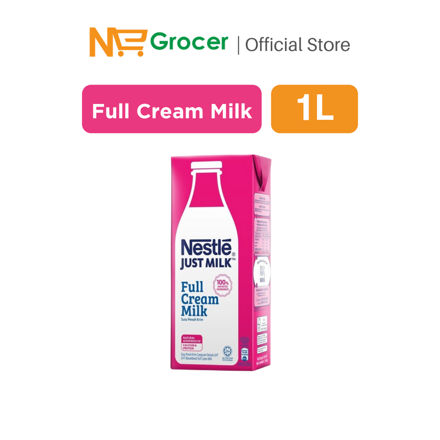 Nestle Just Milk Full Cream Milk (1L) NE Grocer Lazada