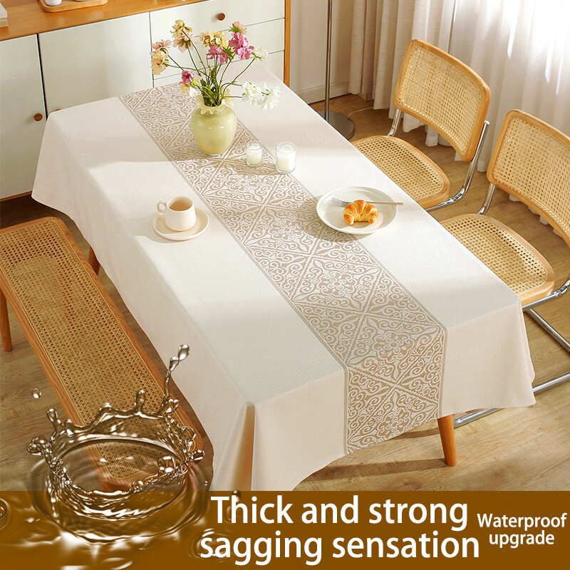 Hộ gia đình hiện đại khăn trải bàn bàn phòng khách trang trí hình chữ nhật không thấm nước và dầu-proof Khăn trải bàn manteles