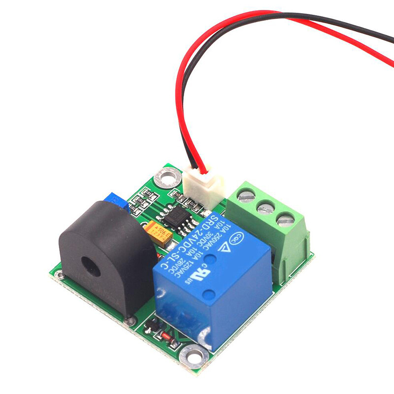 Mô-đun Cảm Biến Phát Hiện Dòng Điện Xoay Chiều 5V 12V 24V 0-5A Mô-đun Cảm Biến Đầu Ra Công Tắc 5A