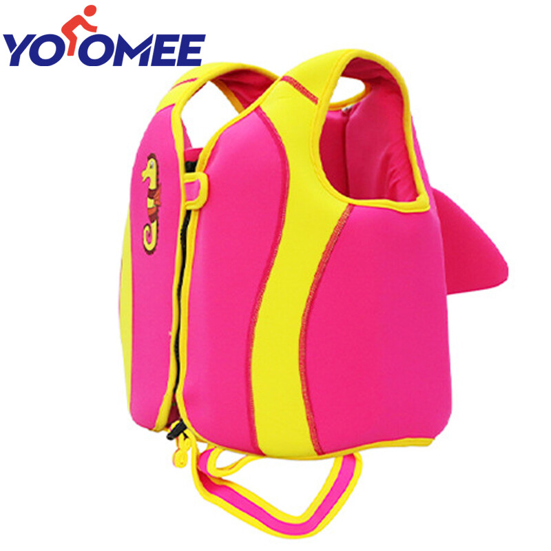 Yoomee Kids Adjustable Life Jackets Boys Girls Water Sports Life Vest Children Comfortable Swimming Swimwear Children Cartoon Shark Vest