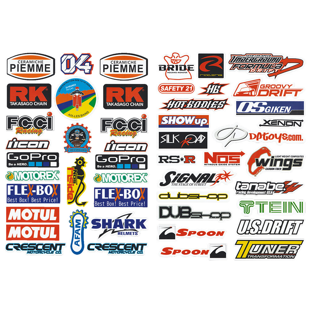 2 Sets of A4 Size PVC Material Car Styling Monster Energy Stickers Motorcycle Fuel Tank Side Strip Stickers Scooter Body Decoration Sponsor Stickers Suitable for Honda NC750 Click V2 V3 Vario 125 YAMAHA NMAX XMAX 300 YZF R15 V4 V3