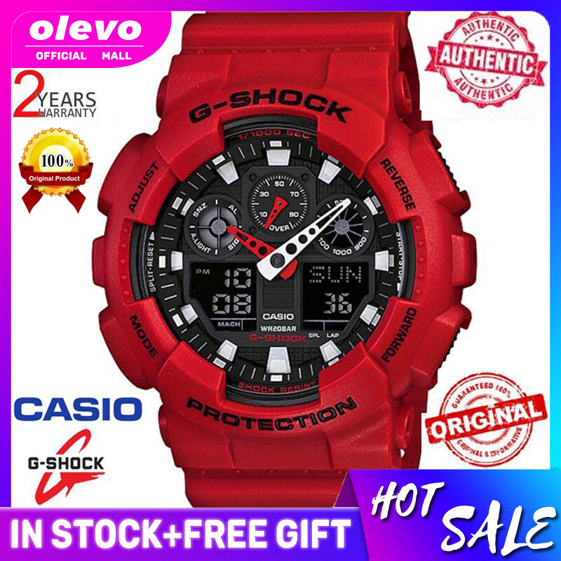 G shock discount ga 100 red