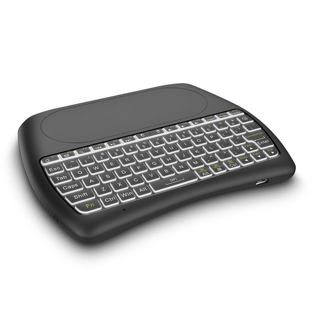 D8 2.4G Wireless Mini Keyboard Air Mouse Touchpad Controller w/Backlight