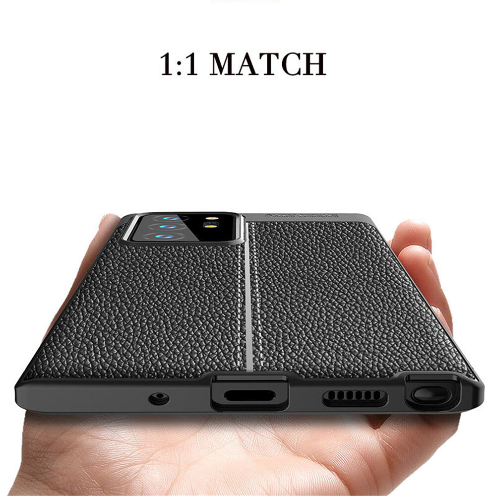 Lenuo Silicone Case for Samsung Galaxy Note 20 Ultra / Note 20 - Explosion-proof Dermatoglyph TPU Shell Cases Mobile Phone Cover Casing
