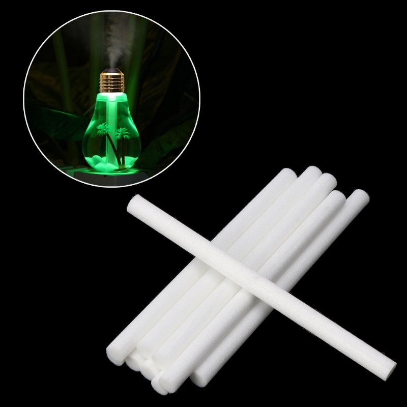 10pcs Humidifier Sticks Cotton Filter Sticks Refill Sticks Filter Replacement Wicks for Portable Personal USB Humidifier
