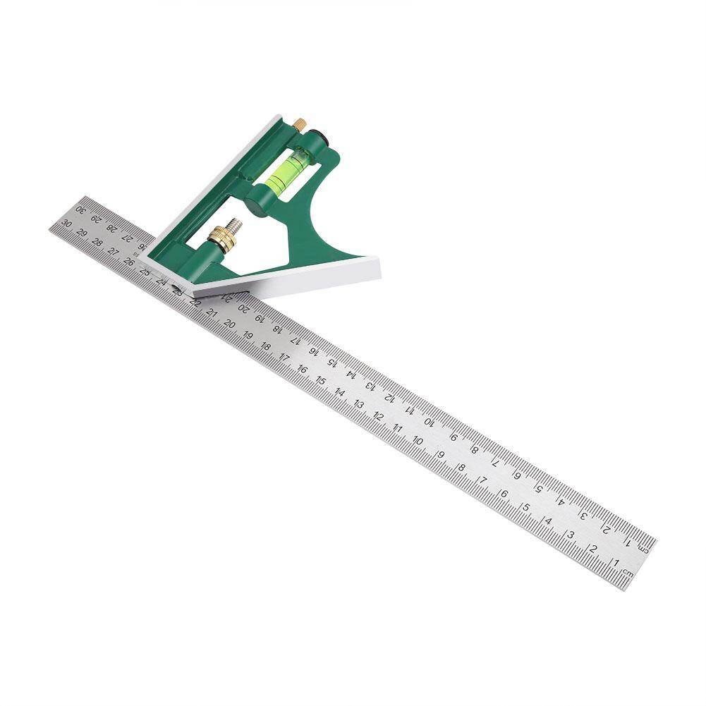 Multi-functional 300mm Combination Square Angle Ruler 45/90 Degree With Bubble Level