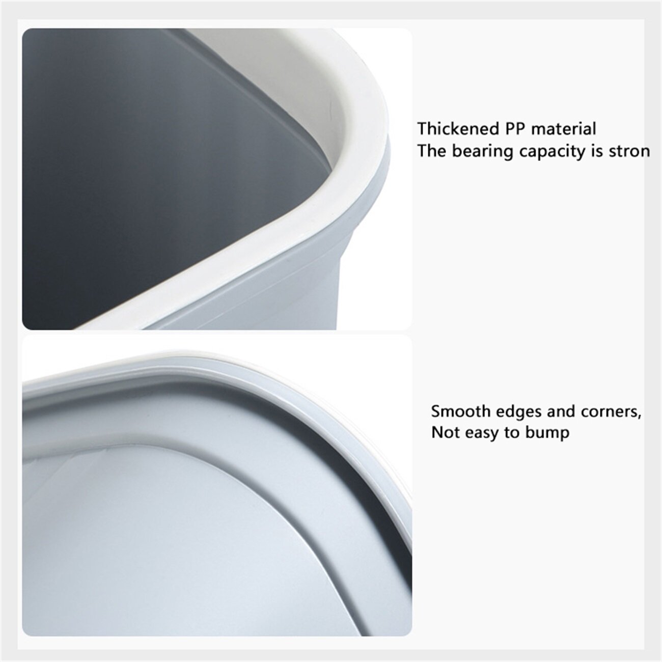 Homenhome Waste Bin Hanging Trash Can Classificable Bin Hitchable Cabinet Garbage Basket for Kitchen