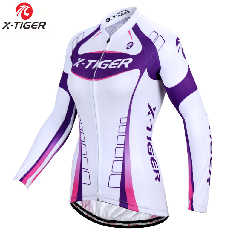 X-Tiger Pro Women Cycling Jersey Autumn MTB Bike Wear Bicycle Clothes Long Sleeve Womens Cycling Clothing Ropa De Ciclismo