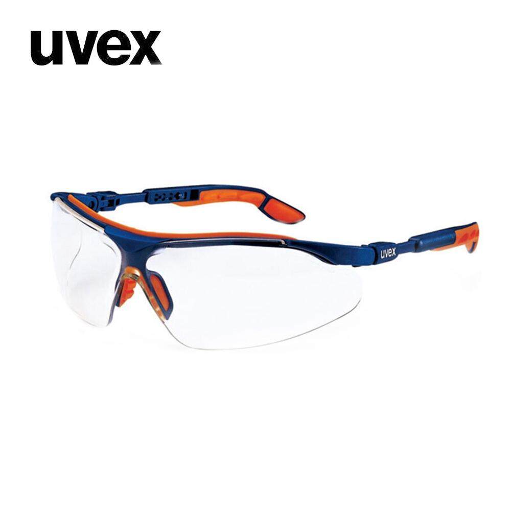 Kính Bảo Hộ Uvex 9160265 Kính Bảo Vệ Mắt Kính Chống Tia UV Có Thể Điều Chỉnh Gương Chân Kính An Toàn Màu Xanh Với Cam, 1
