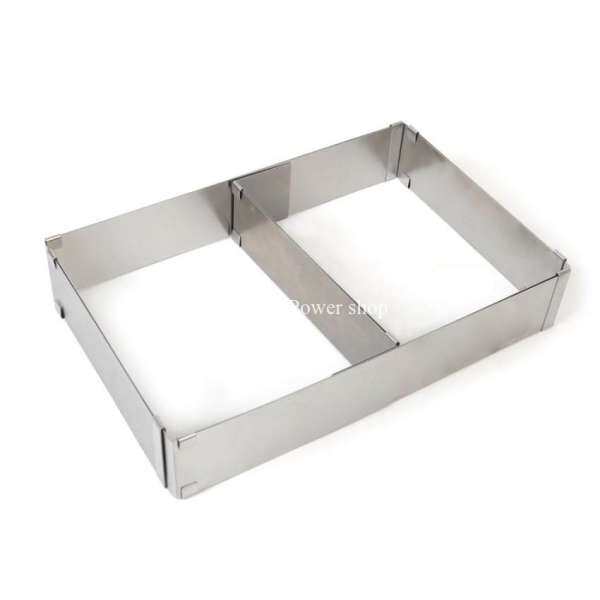 Hạnh Phúc Điện shop Bán Có Thể Điều Chỉnh Khả Năng Mở Rộng Hình Chữ Nhật Inox Mousse Cakemold Vòng Dụng Cụ Nướng Bánh