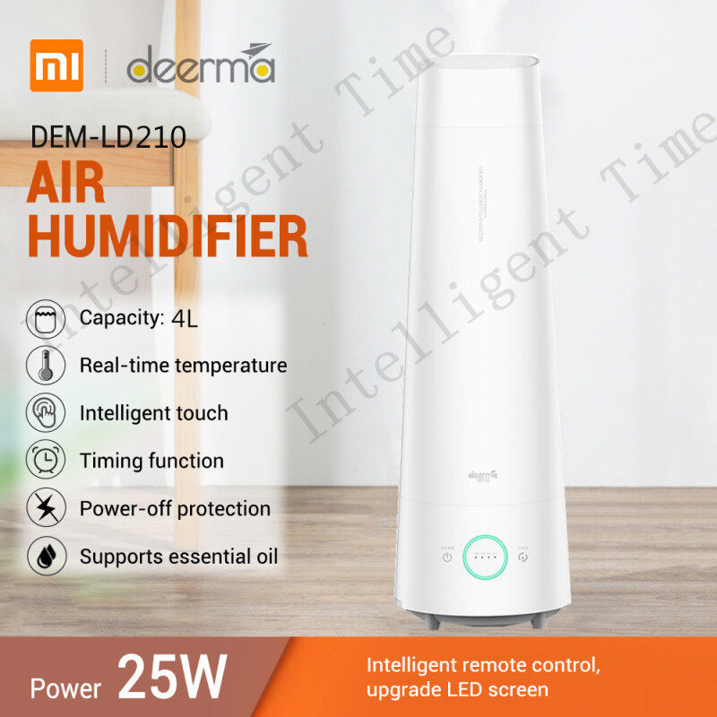 Deerma DEM - LD220 / LD210 / LD200 With Aromatherapy box 4L Large Capacity Cool Mist Mute Air Humidifier air purifier aromatherapy diffuser Household Singapore