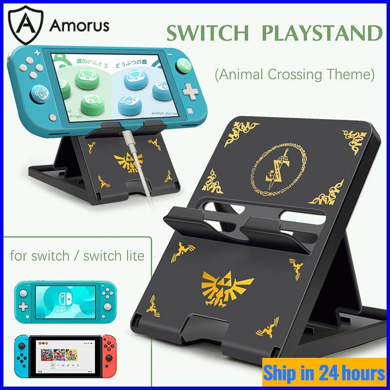 Amorusตัวยึดหลายตำแหน่ง,สำหรับNintendo Switch Stand / Nintendo Switch Liteแท็บเล็ตยืนIpadโทรศัพท์A3sตัวยึดโฮสต์อเนกประสงค์ตัวยึดแบบพกพาปรับได้หลายตำแหน่งกรอบรองรับการพับ